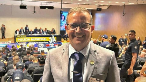 Vereador Inspetor Cabral no seminário em Brasília. (Foto: Divulgação)